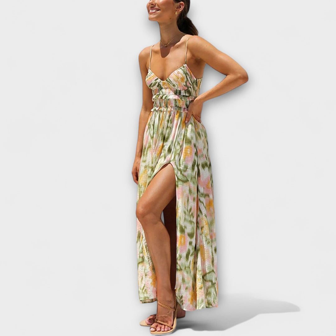 Romana | Kjole med Walk-print