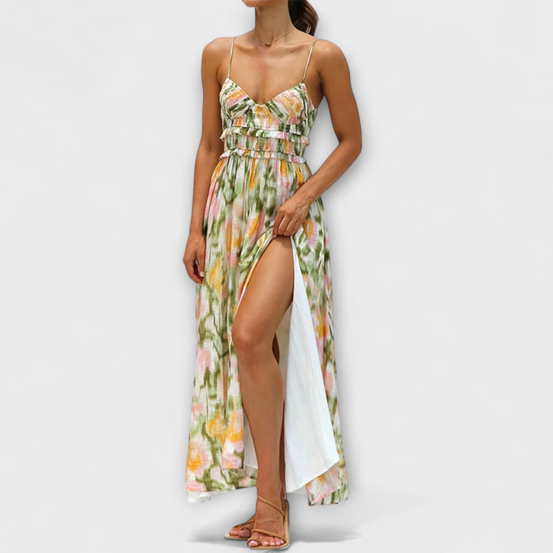 Romana | Kjole med Walk-print