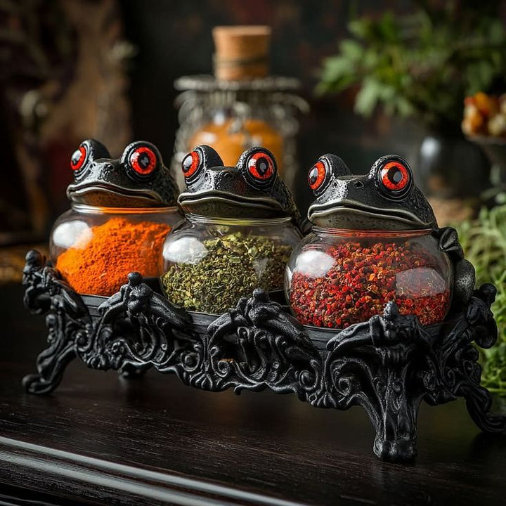 Håndlavede krydderikrukker Witchy Frog Apothecary