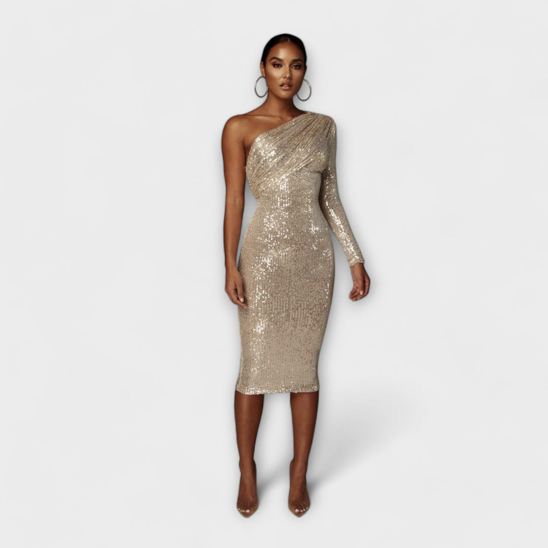 Jasmine – asymmetrisk kjole med én skulder