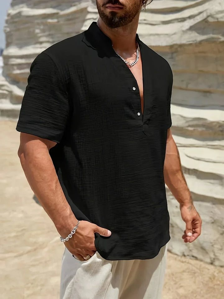 Savrani™ | Elegant sommerskjorte med høj krave