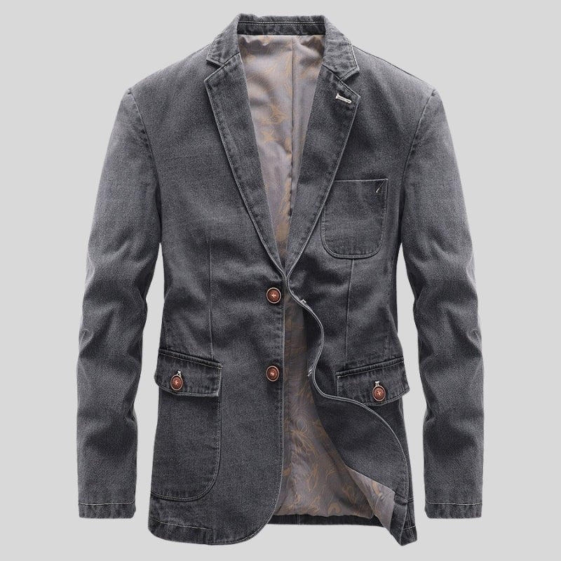 Chic bomuldsblazer