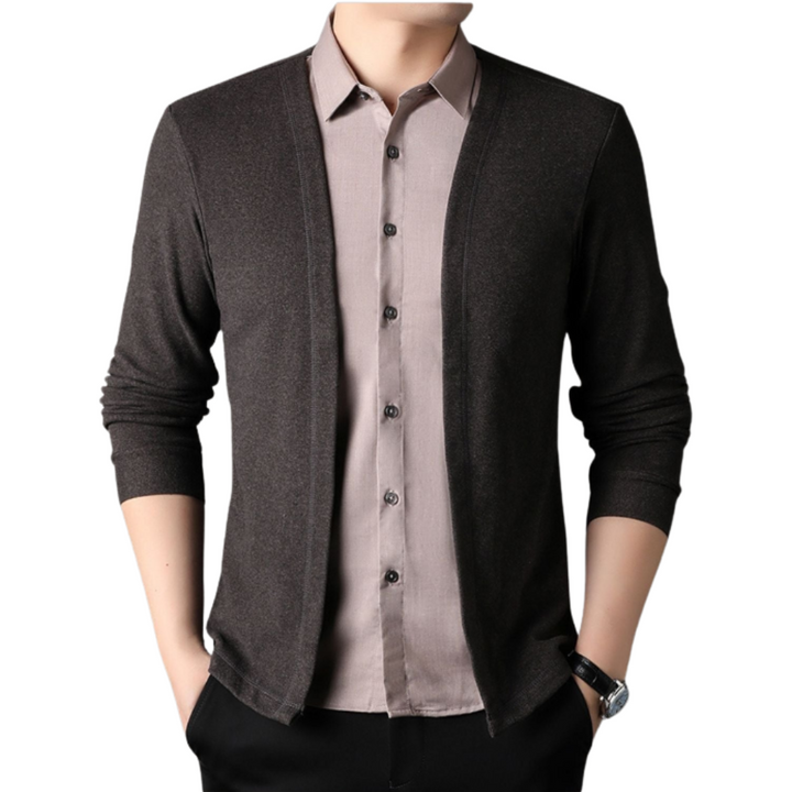 2-i-1 skjorte og cardigan