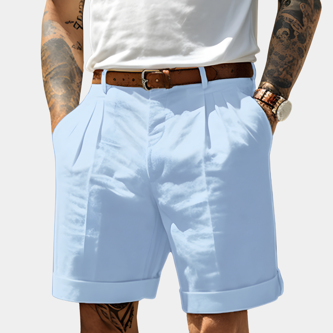 Afslappede bomuldsshorts