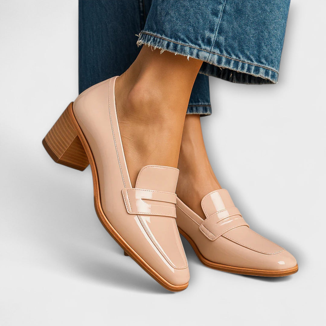 Elaine - Skinnende loafers
