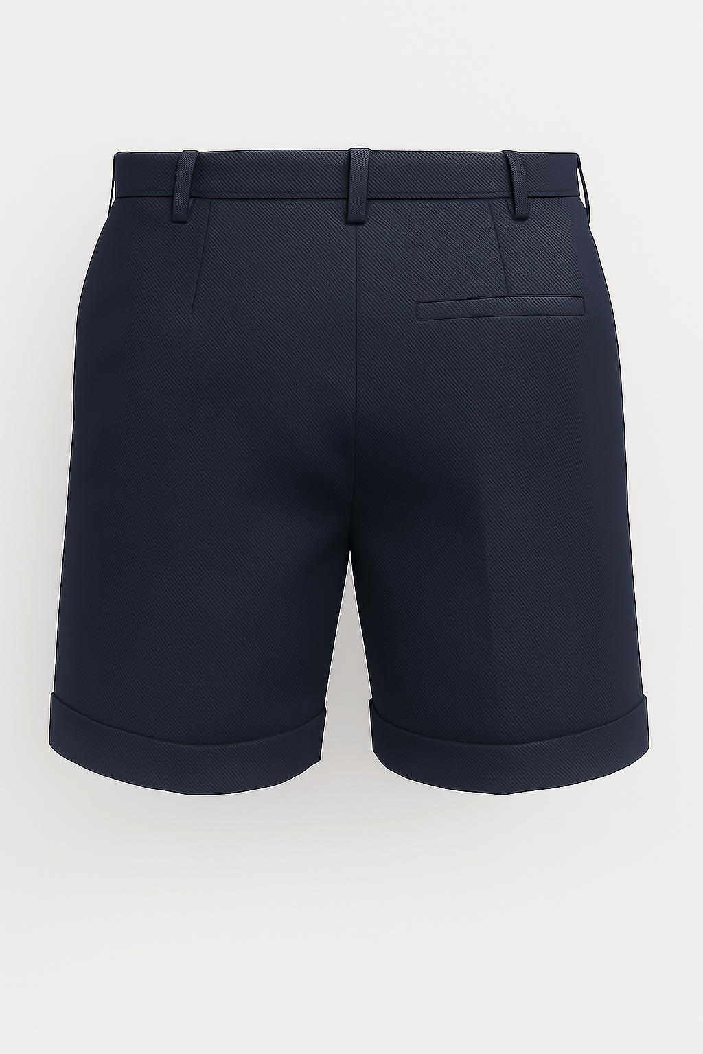 Herreshorts med læg og lommer – Marineblå og alsidige