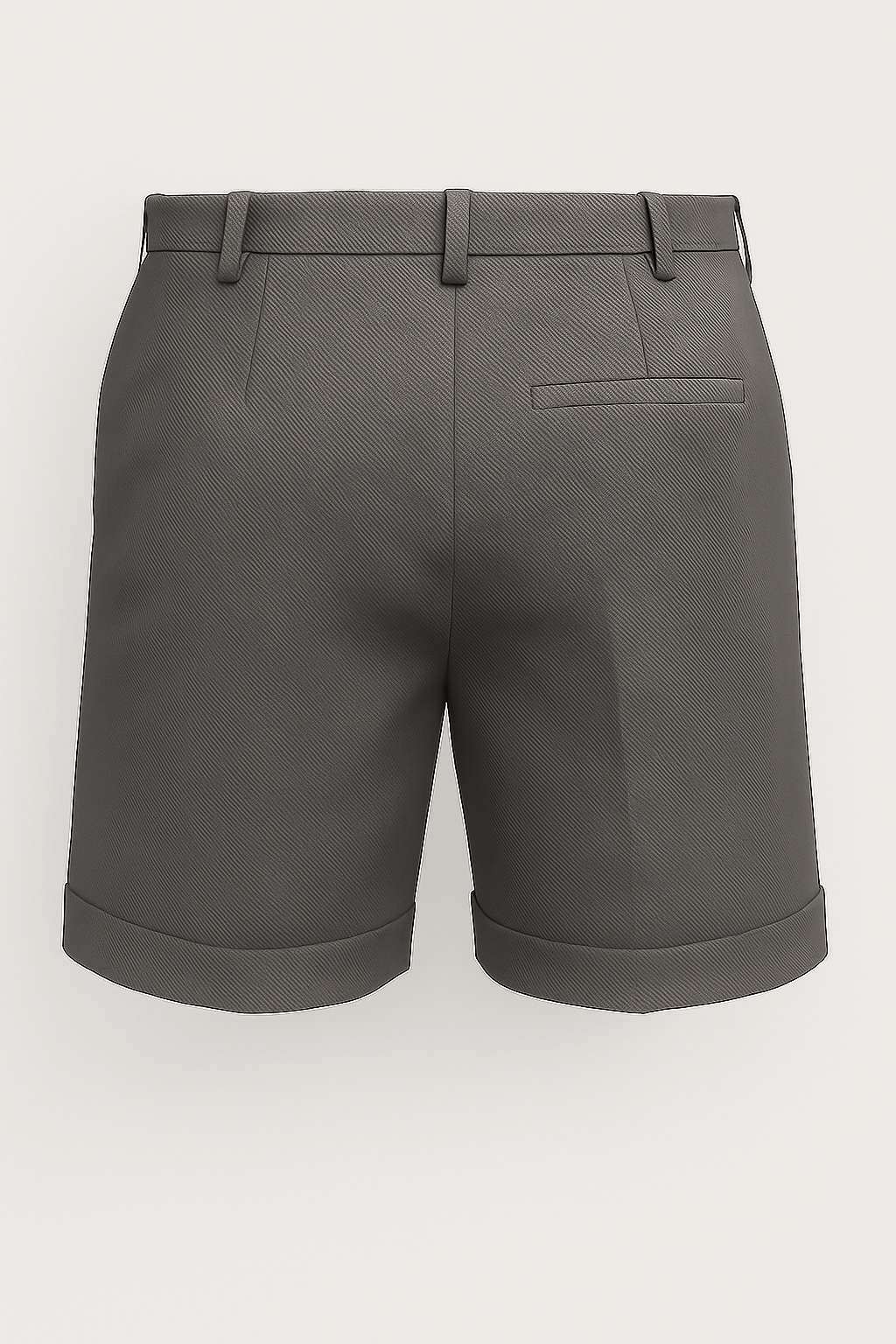 Herreshorts med læg og lommer – skifergrå og alsidige