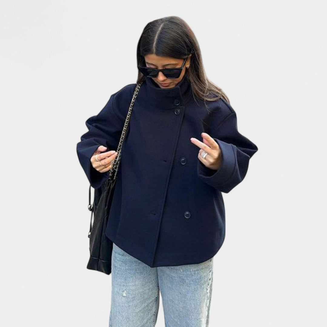 Lucie – Dobbeltlags kort frakke