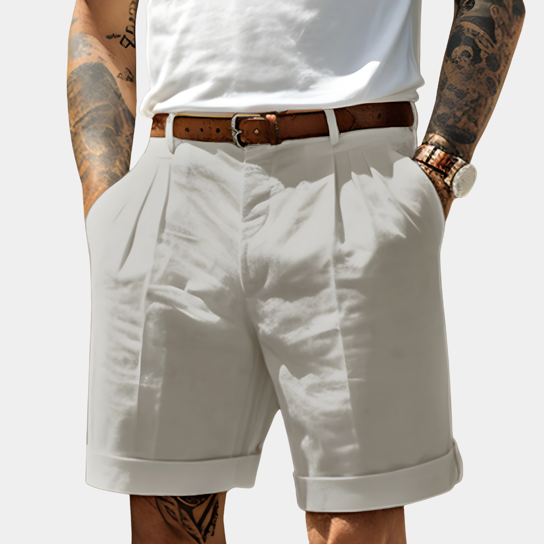 Afslappede bomuldsshorts