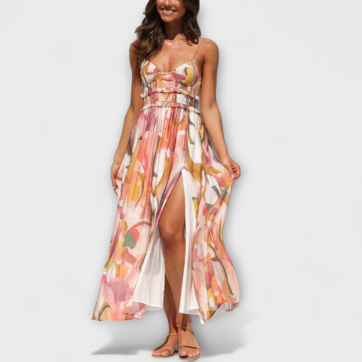 Romana | Kjole med Walk-print