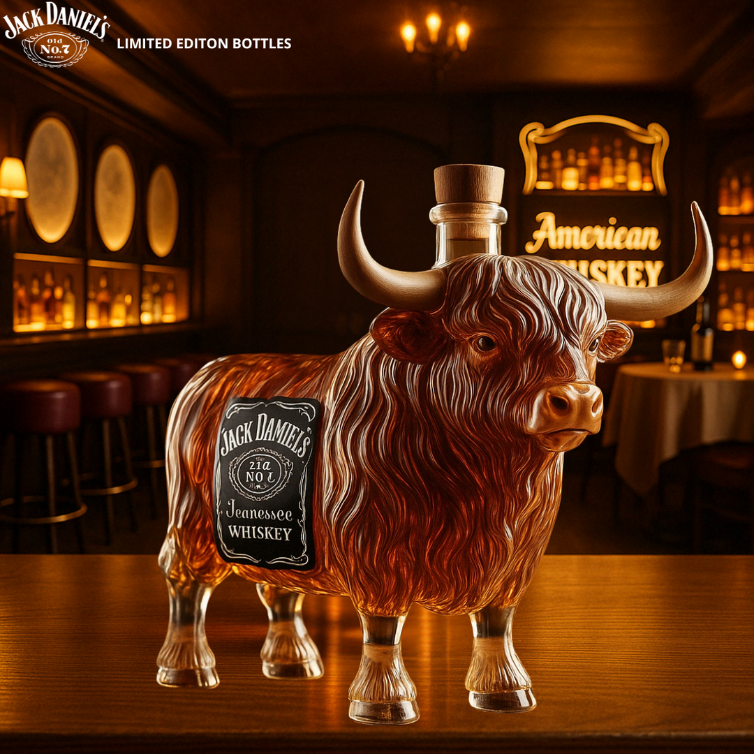 Tyreformet whiskyflaske