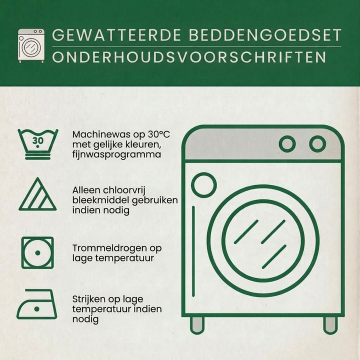 3-delt quiltet dynecover - Omfavn Naturen