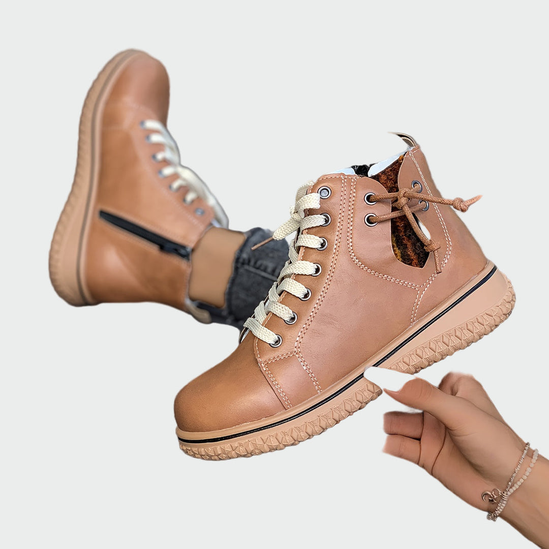 Ortopædiske ankelstøvler i læder