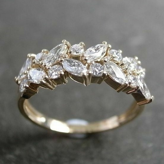 Vintage Ring Honning Zirkon 