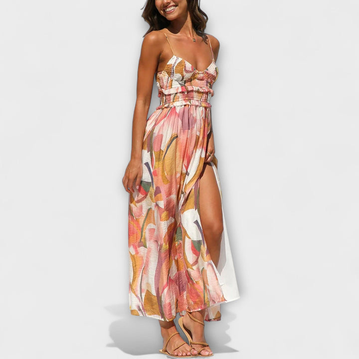 Romana | Kjole med Walk-print