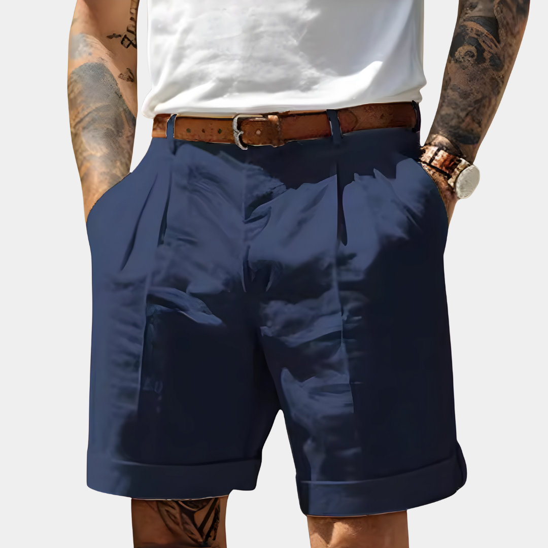 Afslappede bomuldsshorts
