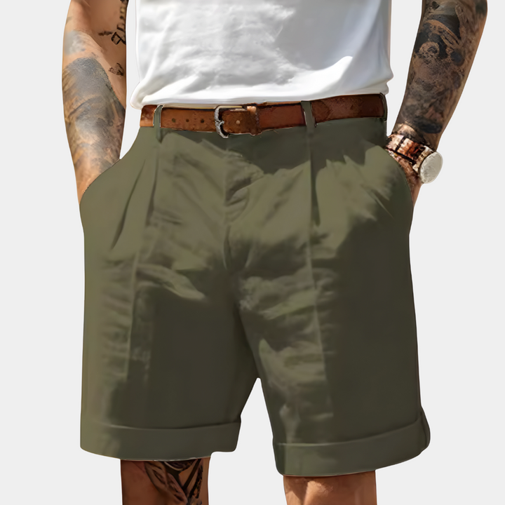 Afslappede bomuldsshorts