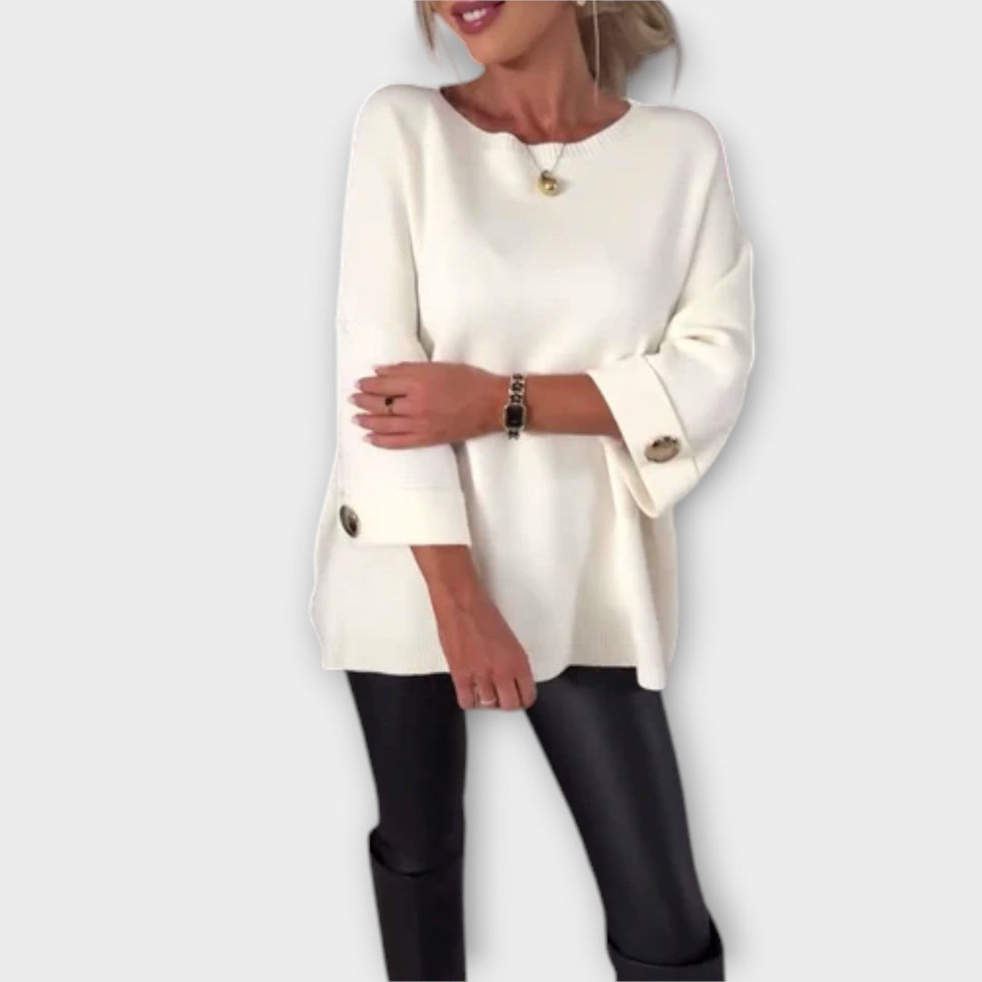 Isabella - Elegant Strikket Bluse