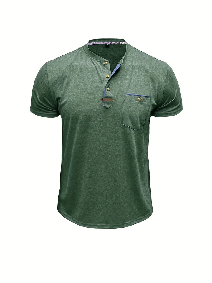 Savrani™ | Elegant T-shirt med rund hals og lomme