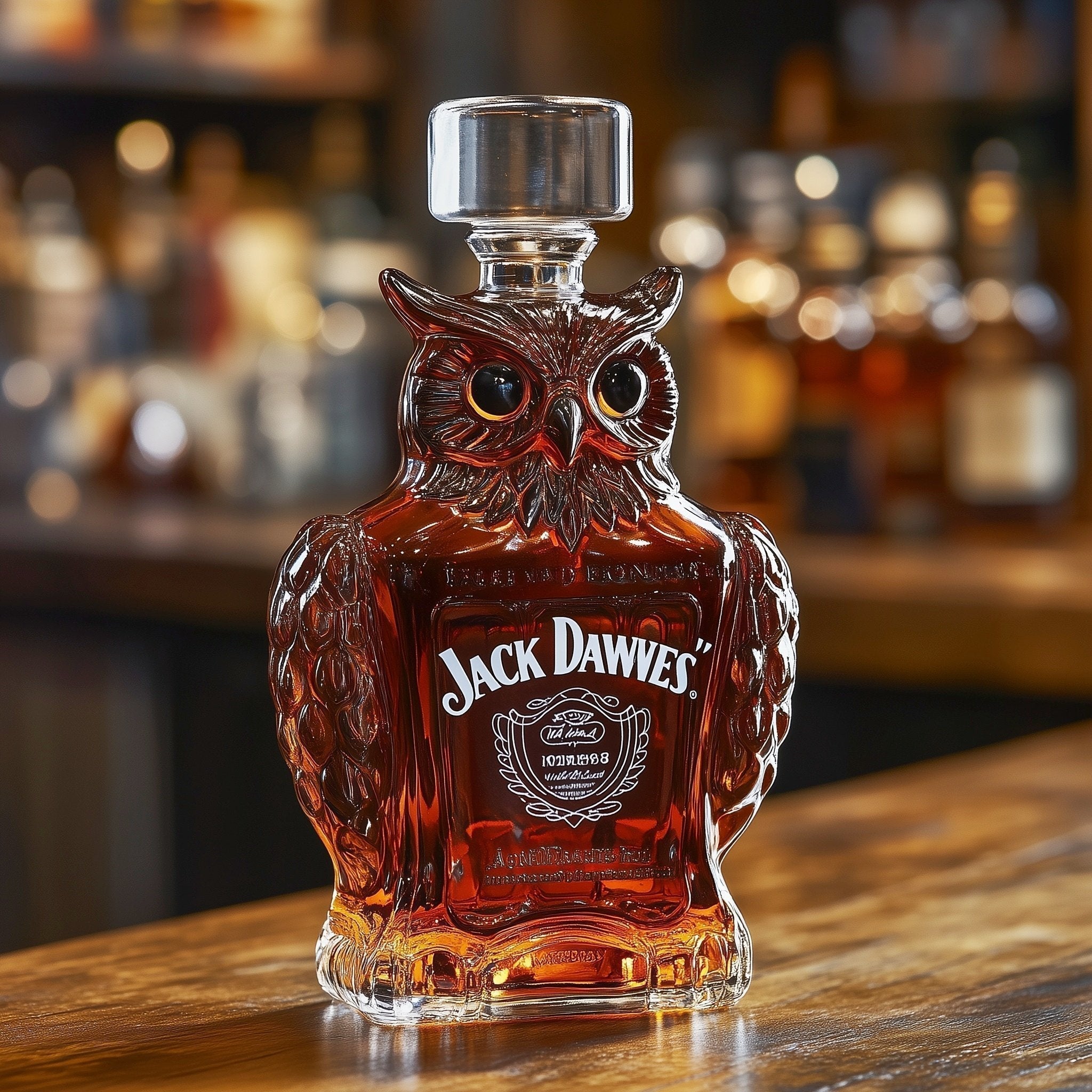 Uil Whisky Flaske