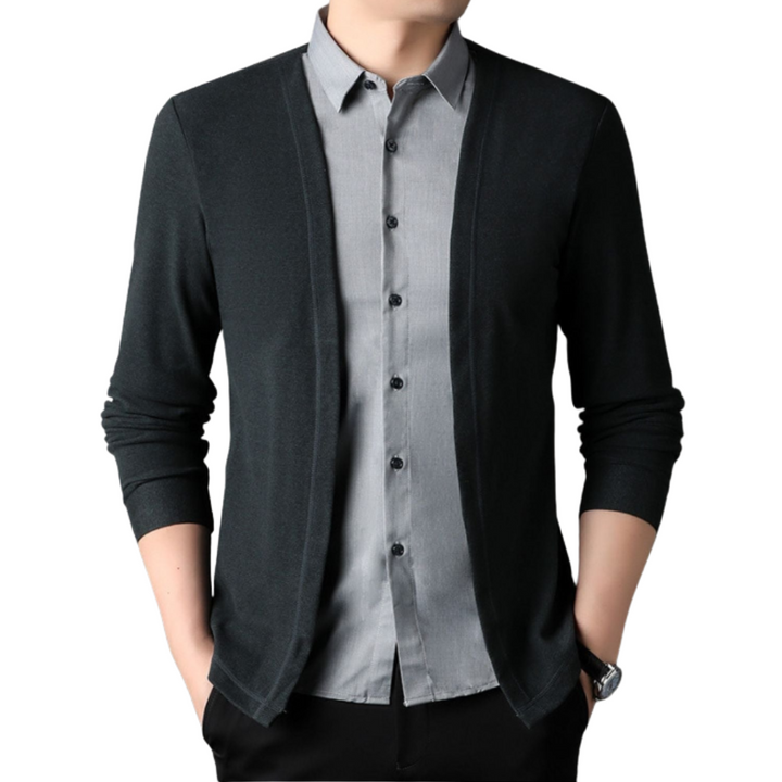 2-i-1 skjorte og cardigan