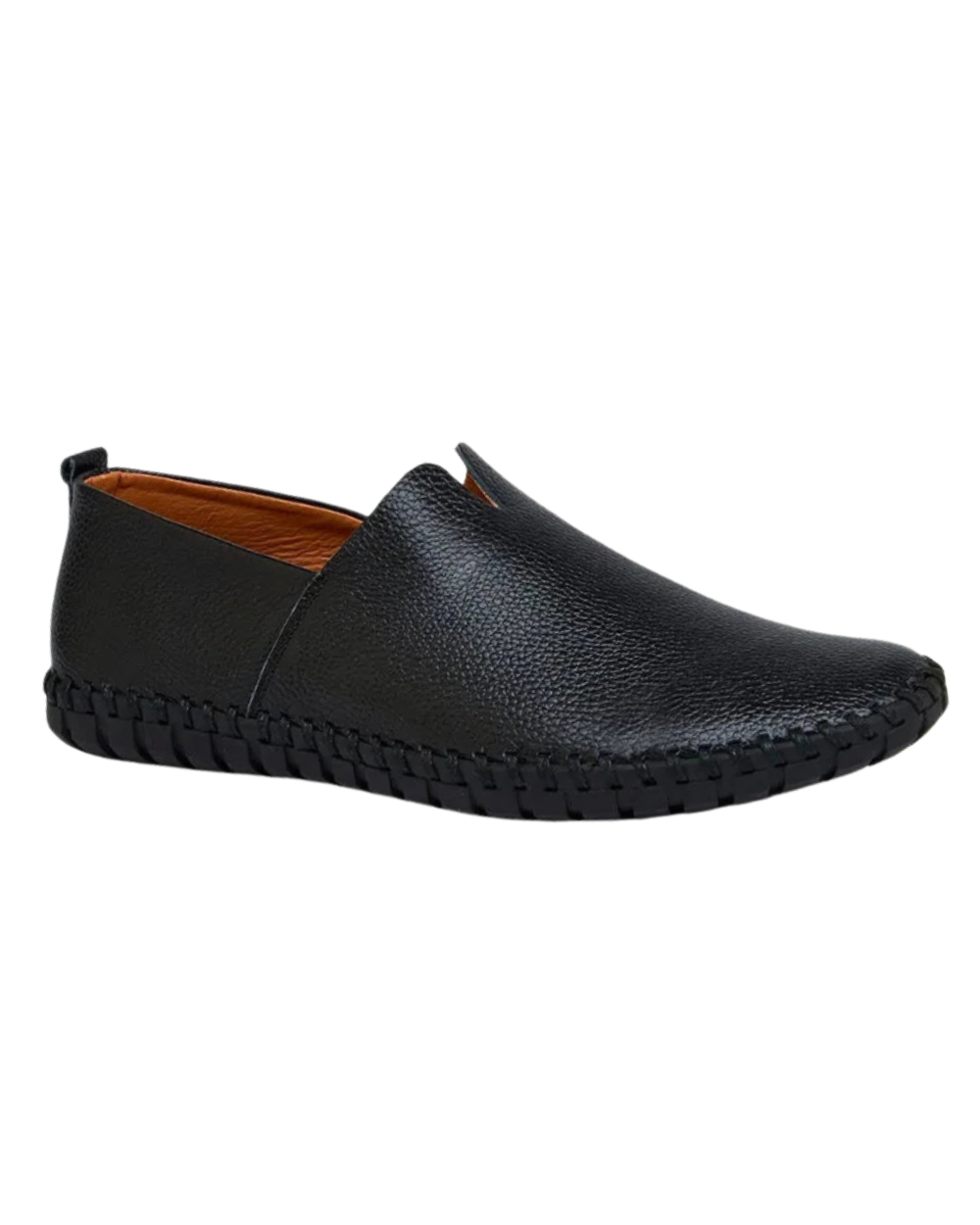 Åndbare læderloafers 