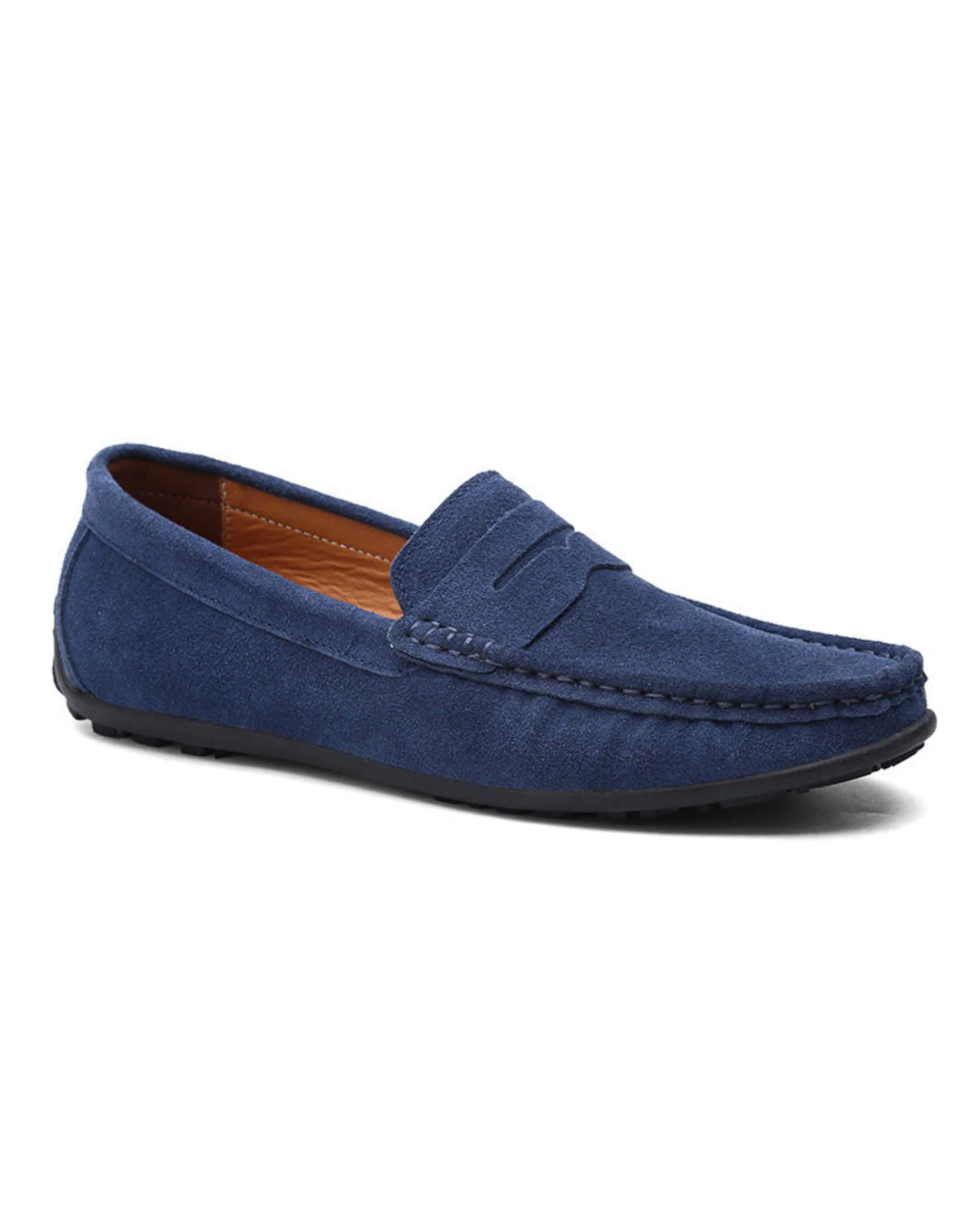 Blode ruskindsloafers