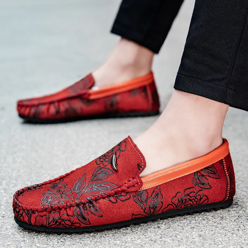 Blomster Læder Loafers