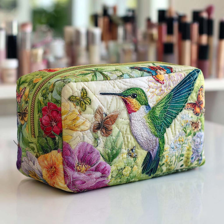 Makeuptaske Kolibri i Blomsterhave