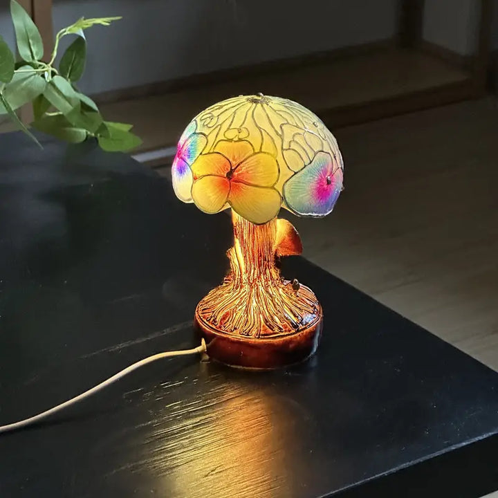 Boho Chic Svampe Blomsterlampe