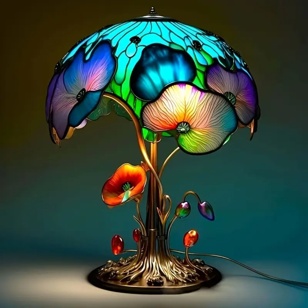Boho Chic Svampe Blomsterlampe
