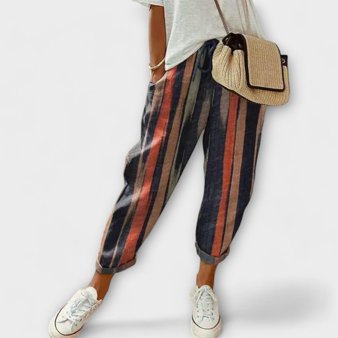 Bernarda - Behagelige bukser i bomuld og hør 