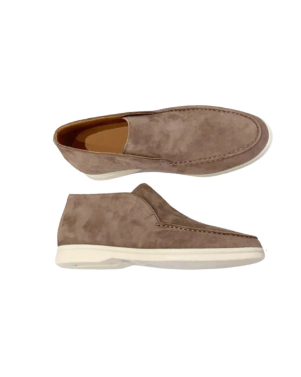 Afslappede ruskindsloafers 