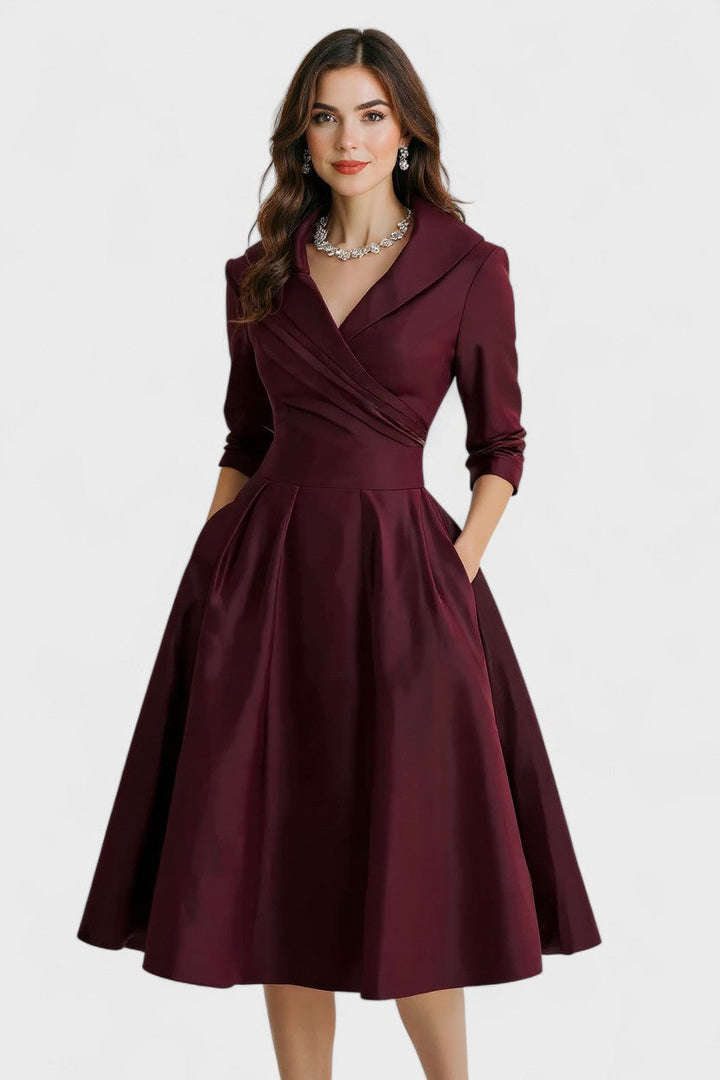 Ceryn | Satin Midikjole