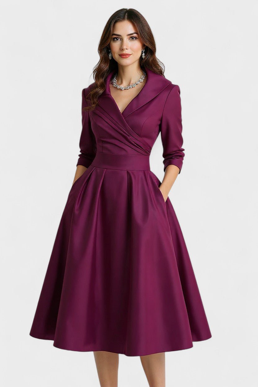 Ceryn | Satin Midikjole