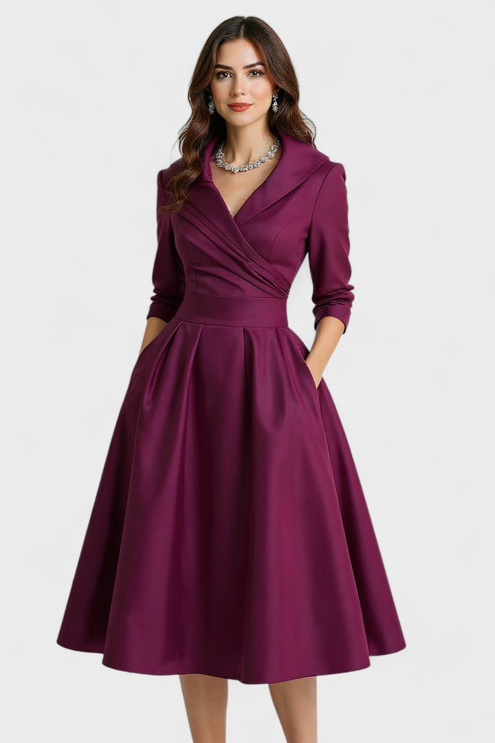 Ceryn | Satin Midikjole