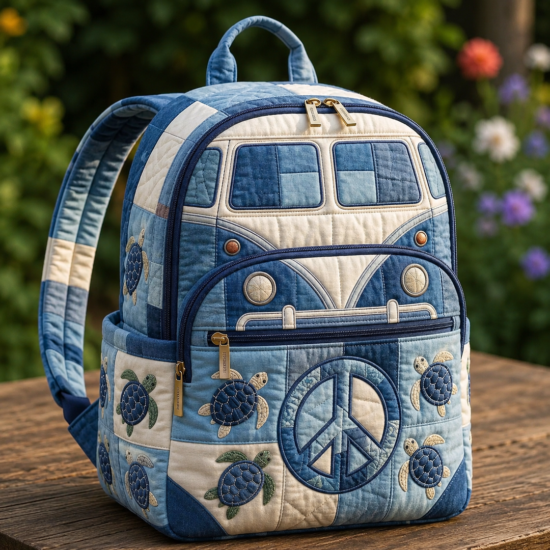 Boho Rygsæk — Denim & Skildpadder