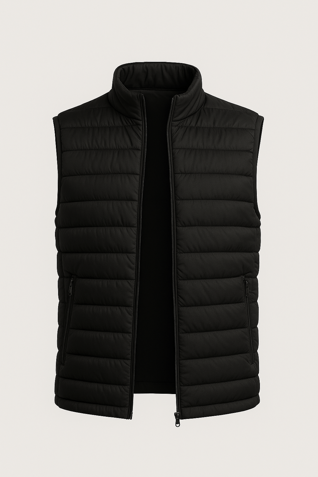 Premium Herre Sort Atlas Puffervest