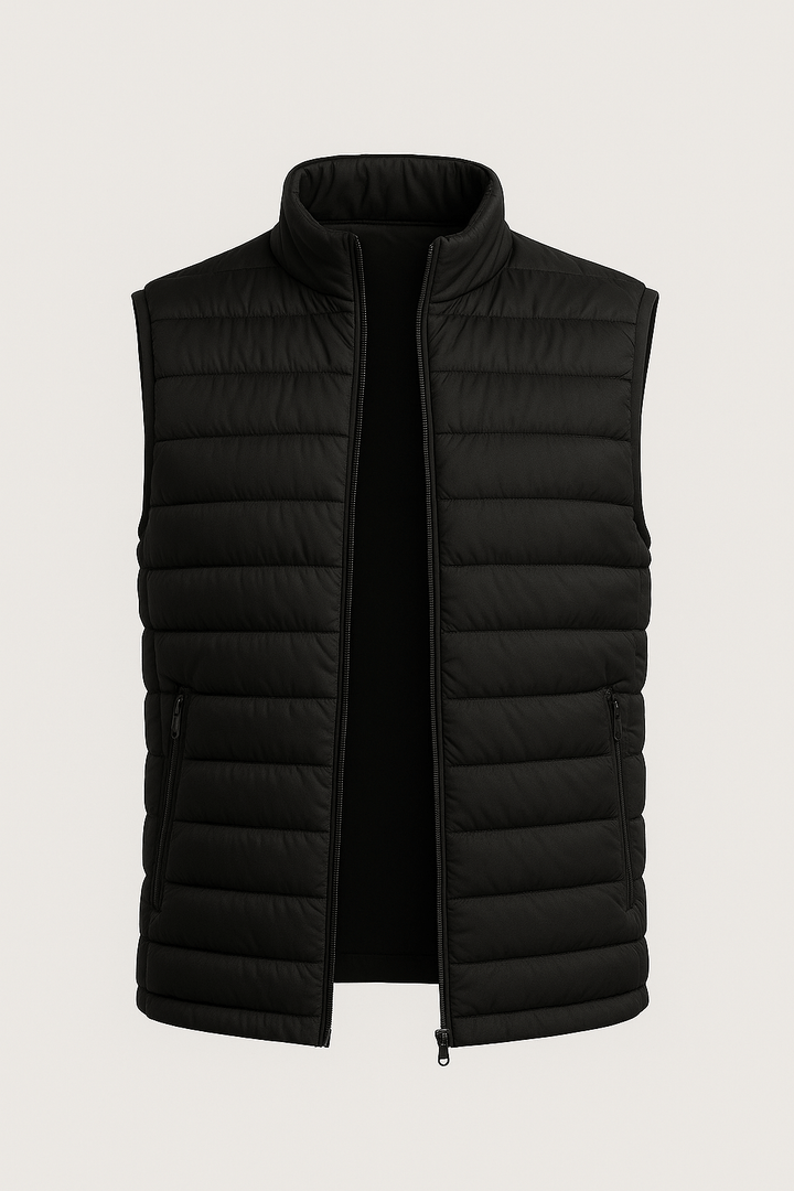 Premium Herre Sort Atlas Puffervest