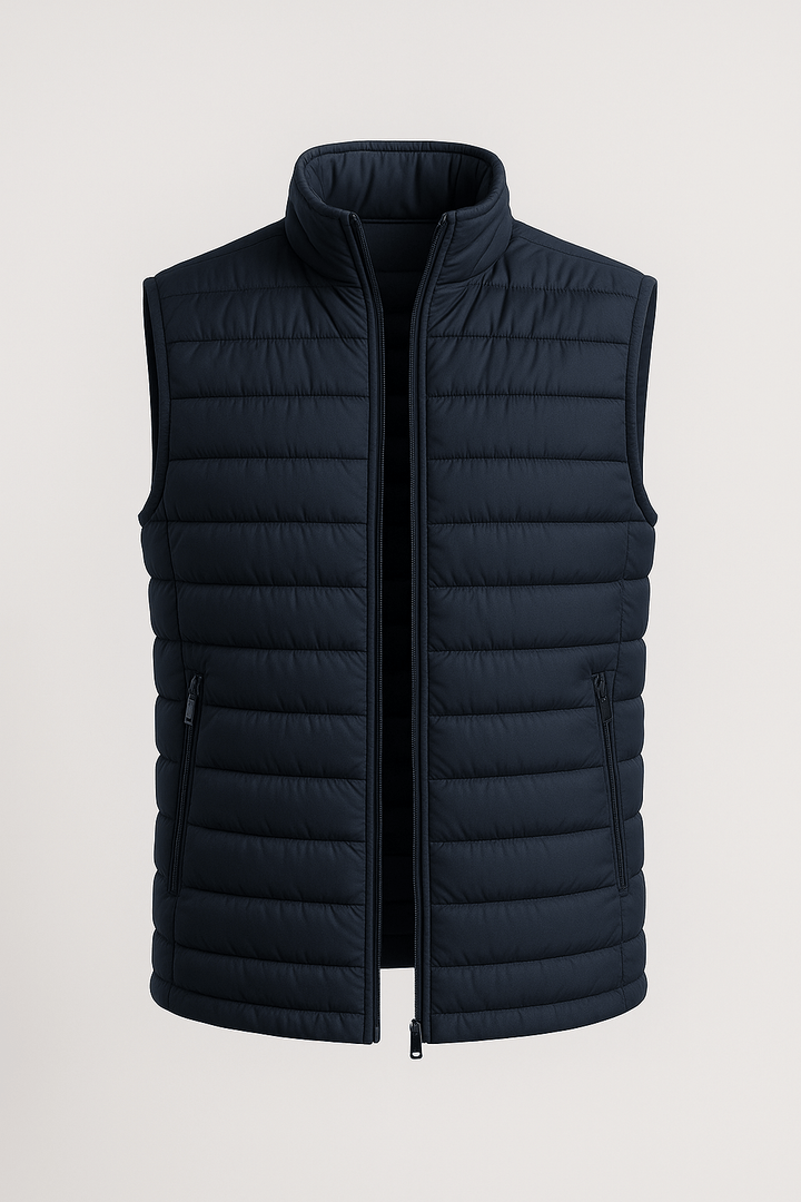 Premium Herre Marineblå Puffervest