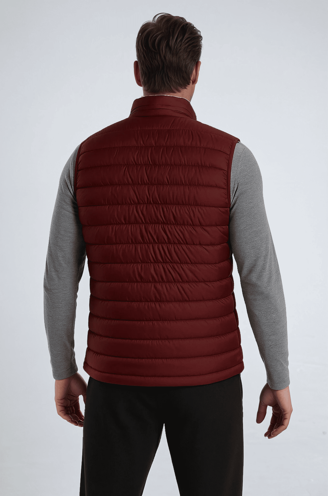 Premium Herre Murstensrød Puffervest
