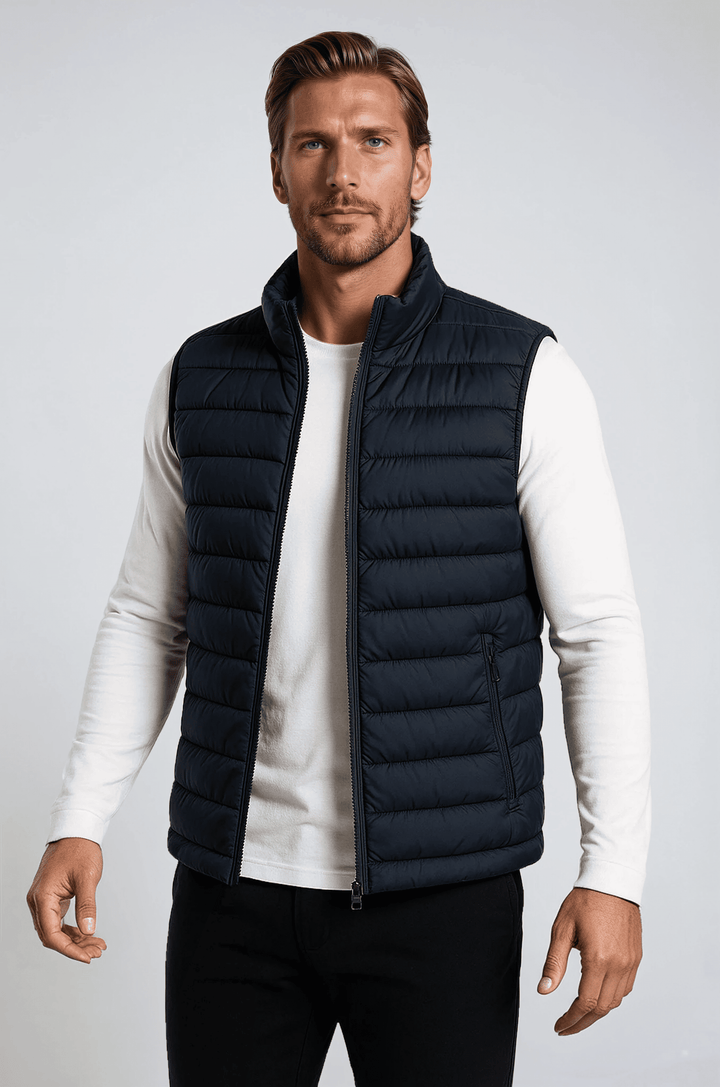 Premium Herre Marineblå Puffervest