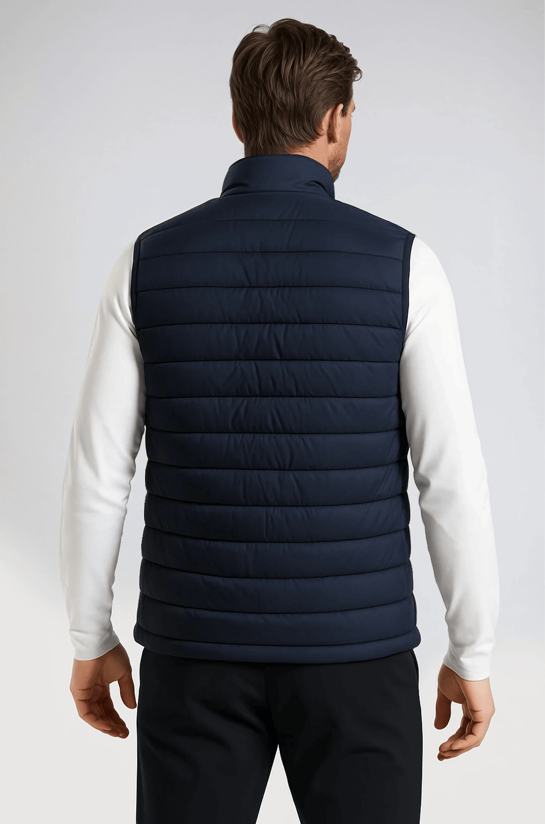 Premium Herre Marineblå Puffervest