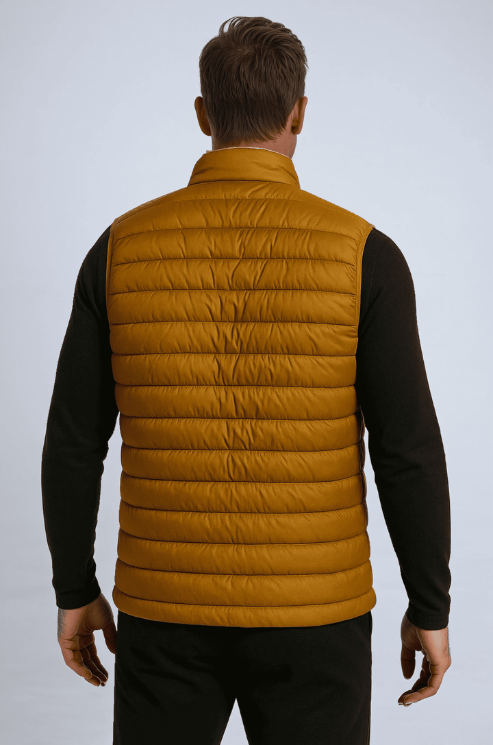 Premium Herre Gurkemeje Puffervest