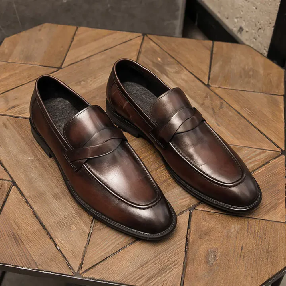 Chic læderloafers