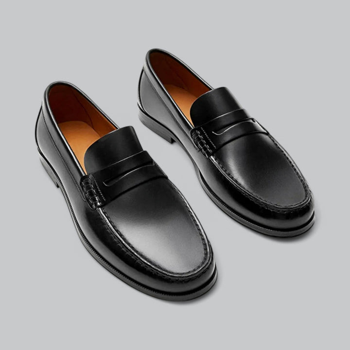 Chic Læder Penny Loafers