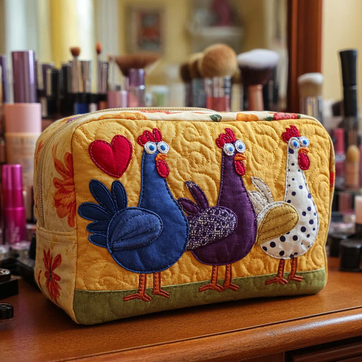 Makeuptaske Haner med Hjerter