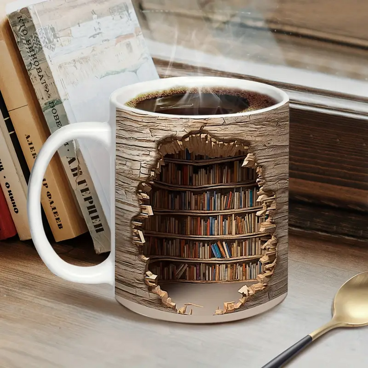 Betagende Kopper Med Varmeaktiveret Bibliotek