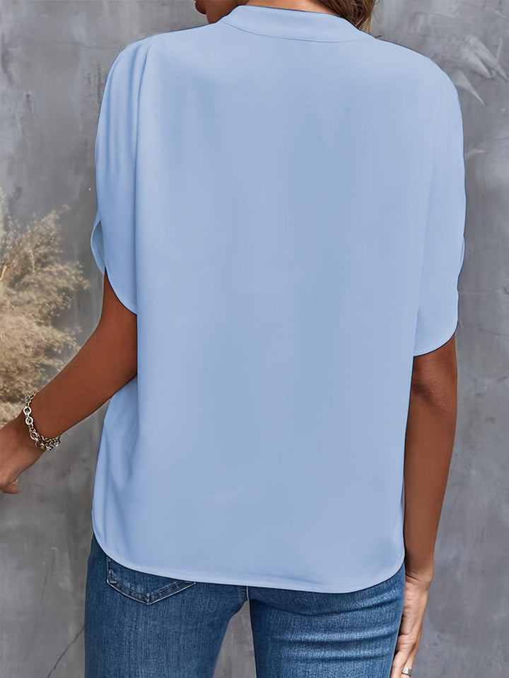 JULITA | Elegant bluse med drapering