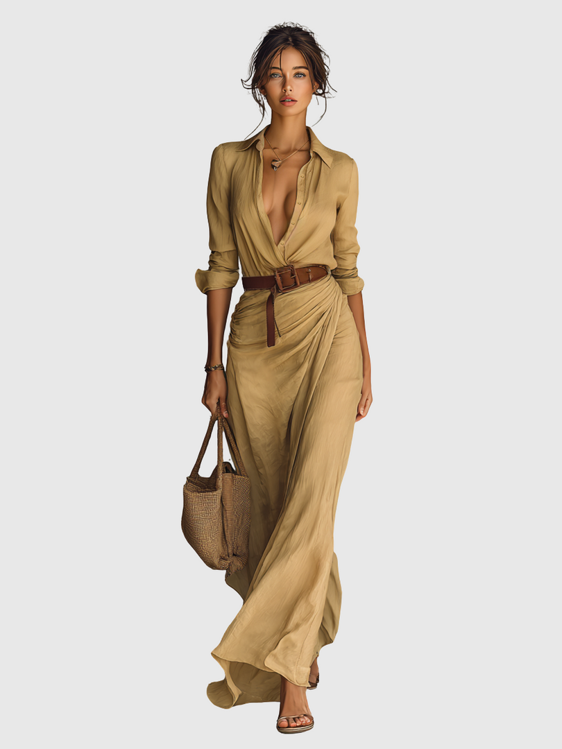 Bryllup | Lang kjole med krave